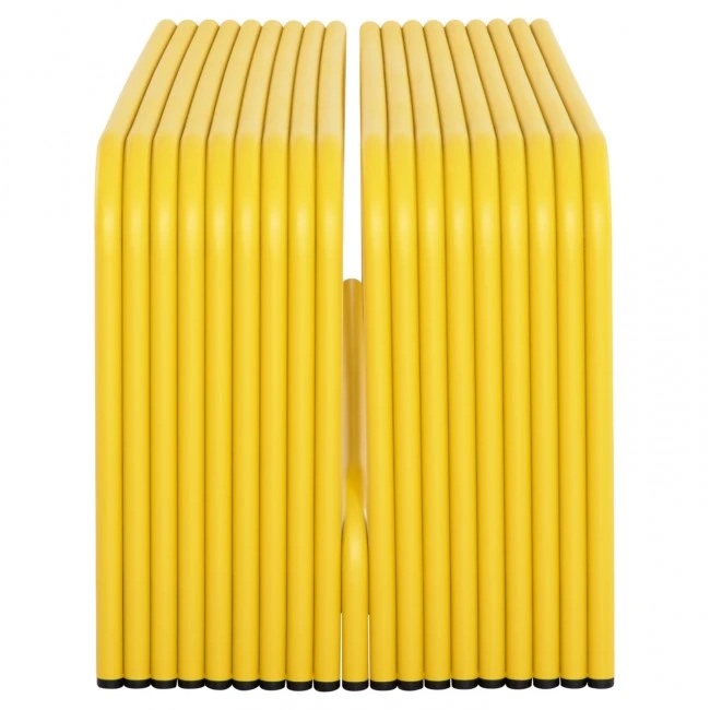 ΠΑΓΚΑΚΙ 2-ΘΕΣΙΟ ΣΕΙΡΑ INTREPID HM6327.06 ΑΛΟΥΜΙΝΙΟ ΣΕ ΚΙΤΡΙΝΟ ΧΡΩΜΑ 109,5x37,5x40,5Υεκ.