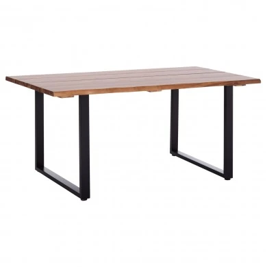 ΤΡΑΠΕΖΙ ΤΡΑΠΕΖΑΡΙΑΣ FRIGGO HM6297.01 ΞΥΛΟ ΑΚΑΚΙΑΣ 3,5εκ πάχος--ΠΟΔΙΑ ΜΕΤΑΛΛΙΚΑ 160x80x77Υεκ.