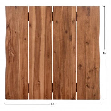 ΕΠΙΦΑΝΕΙΑ ΤΡΑΠΕΖΙΟΥ ΤΕΤΡΑΓΩΝΗ ΑΠΟ ΜΑΣΙΦ ΞΥΛΟ ΑΚΑΚΙΑΣ HM6300.01-- 80x80x3.5(πάχος) εκ.