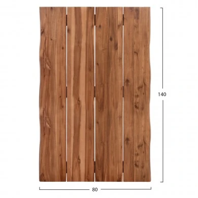 ΕΠΙΦΑΝΕΙΑ ΤΡΑΠΕΖΙΟΥ ΟΡΘΟΓΩΝΙΑ ΑΠΟ ΜΑΣΙΦ ΞΥΛΟ ΑΚΑΚΙΑΣ HM6301.01--140x80x3.5(πάχος)εκ