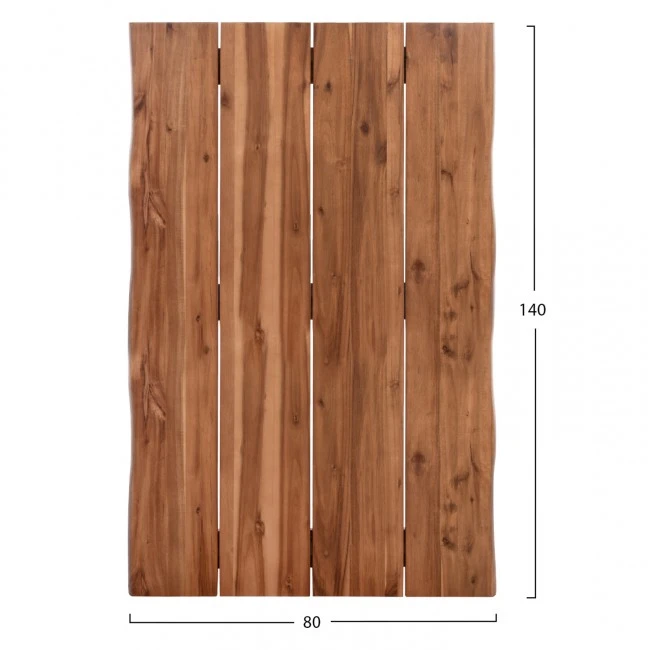 ΕΠΙΦΑΝΕΙΑ ΤΡΑΠΕΖΙΟΥ ΟΡΘΟΓΩΝΙΑ ΑΠΟ ΜΑΣΙΦ ΞΥΛΟ ΑΚΑΚΙΑΣ HM6301.01--140x80x3.5(πάχος)εκ