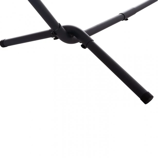 ΑΙΩΡΑ CRAVE HM6304.03 ΑΝΘΡΑΚΙ ΜΕΤΑΛ. ΣΚΕΛΕΤΟΣ--ΜΠΛΕ ΣΚΟΥΡΟ ΠΑΝΙ ΜΕ ΛΕΥΚΗ ΡΙΓΑ 265x93x105Υεκ