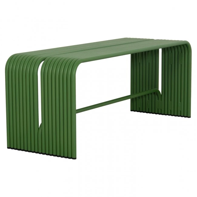 ΠΑΓΚΑΚΙ 2-ΘΕΣΙΟ ΣΕΙΡΑ INTREPID HM6327.07 ΑΛΟΥΜΙΝΙΟ ΣΕ ΠΡΑΣΙΝΟ ΧΡΩΜΑ 109,5x37x42Υ