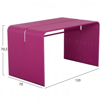 ΤΡΑΠΕΖΙ ΤΡΑΠΕΖΑΡΙΑΣ ΣΕΙΡΑ INTREPID HM6330.05 ΑΛΟΥΜΙΝΙΟ ΜΩΒ 120x70x70.5Υεκ.