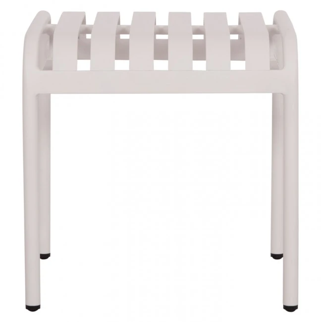 ΣΚΑΜΠΟ ΑΛΟΥΜΙΝΙΟΥ RACHEL HM6340.02 ΛΕΥΚΟ 45x45x46Υεκ.