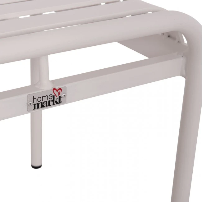 ΣΚΑΜΠΟ ΑΛΟΥΜΙΝΙΟΥ RACHEL HM6340.02 ΛΕΥΚΟ 45x45x46Υεκ.