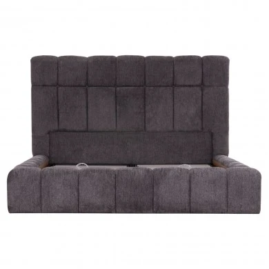 ΚΡΕΒΑΤΙ RAMON ΜΕ ΑΠΟΘ. ΧΩΡΟ HM720.10 ΥΦΑΣΜΑ TEDDY ΜΠΕΖ-ΓΙΑ ΣΤΡΩΜΑ 160x200εκ