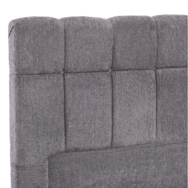 ΚΡΕΒΑΤΙ RAMON ΜΕ ΑΠΟΘ. ΧΩΡΟ HM720.22 ΥΦΑΣΜΑ TEDDY ΓΚΡΙ-ΓΙΑ ΣΤΡΩΜΑ 160x200εκ