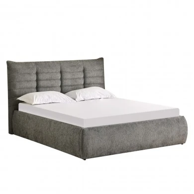 ΚΡΕΒΑΤΙ ΔΙΠΛΟ SANDRA HM732.01 ΓΚΡΙ ΥΦΑΣΜΑ & ΑΠΟΘΗΚΕΥΤΙΚΟΣ ΧΩΡΟΣ ΓΙΑ ΣΤΡΩΜΑ 160x200εκ