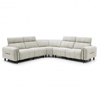 ΓΩΝΙΑΚΟΣ ΚΑΝΑΠΕΣ ΜΕ RECLINE ORACLE HM3290.02 ΜΠΕΖ ΥΦΑΣΜΑ 293x293x98Υεκ.