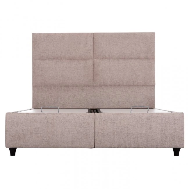 ΚΡΕΒΑΤΙ MILO ΜΕ ΑΠΟΘ.ΧΩΡΟ HM738.22 ΜΠΕΖ TEDDY ΥΦΑΣΜΑ ΓΙΑ ΣΤΡΩΜΑ 140x200εκ