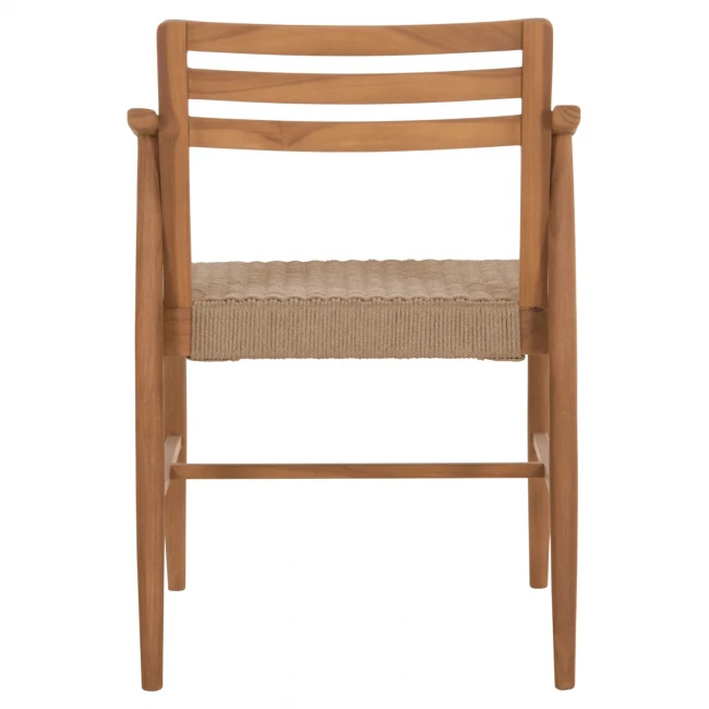 ΠΟΛΥΘΡΟΝΑ ΤΡΑΠΕΖΑΡΙΑΣ ROBIN HM18351 ΞΥΛΟ TEAK & ΣΧΟΙΝΙ VIRO ΦΥΣΙΚΟ 53,5x60x78Υεκ