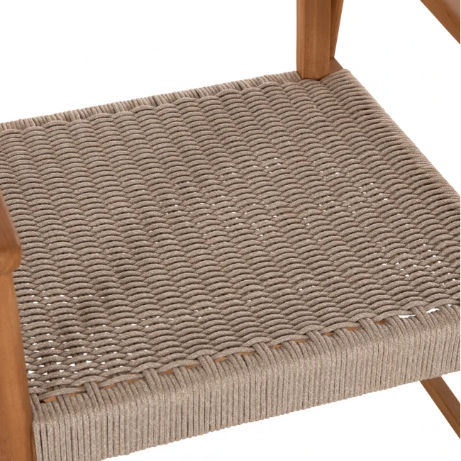 ΠΟΛΥΘΡΟΝΑ ΤΡΑΠΕΖΑΡΙΑΣ ROBIN HM18351 ΞΥΛΟ TEAK & ΣΧΟΙΝΙ VIRO ΦΥΣΙΚΟ 53,5x60x78Υεκ