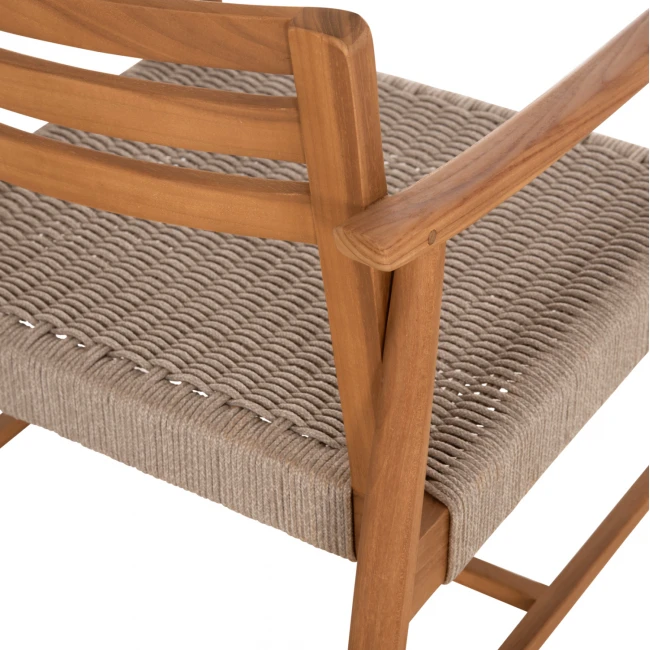 ΠΟΛΥΘΡΟΝΑ ΤΡΑΠΕΖΑΡΙΑΣ ROBIN HM18351 ΞΥΛΟ TEAK & ΣΧΟΙΝΙ VIRO ΦΥΣΙΚΟ 53,5x60x78Υεκ