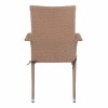 ΠΟΛΥΘΡΟΝΑ ΜΕΤΑΛΛΙΚΗ ANISHA HM5685.02 ΜΕ ΜΑΞΙΛΑΡΙ WICKER ΚΑΦΕ-ΜΟΚΑ ΣΤΟΙΒ/ΜΕΝΗ 56x60x94 εκ.