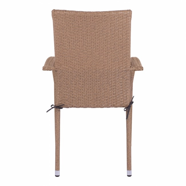 ΠΟΛΥΘΡΟΝΑ ΜΕΤΑΛΛΙΚΗ ANISHA HM5685.02 ΜΕ ΜΑΞΙΛΑΡΙ WICKER ΚΑΦΕ-ΜΟΚΑ ΣΤΟΙΒ/ΜΕΝΗ 56x60x94 εκ.