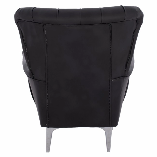 ΠΟΛΥΘΡΟΝΑ ΜΠΕΡΖΕΡΑ Τ. CHESTERFIELD ΣΕ ΧΡΩΜΑ ΜΑΥΡΟ HM9217.01 87x88x100 εκ.