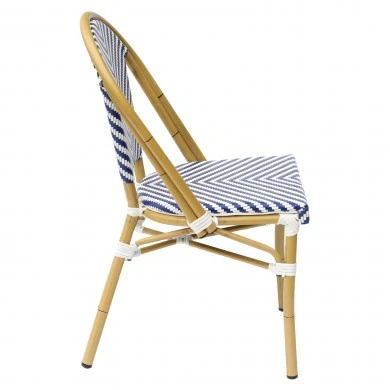 ΚΑΡΕΚΛΑ BAMBOO LOOK ΜΑΥΡΟ-ΛΕΥΚΟ HM5860.01 46x56x88Y εκ.