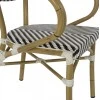 ΠΟΛΥΘΡΟΝΑ BAMBOO LOOK HM5861.01 ΜΑΥΡΟ-ΛΕΥΚΟ 57x55x82 εκ.
