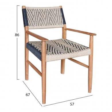 ΠΟΛΥΘΡΟΝΑ ΤΡΑΠΕΖΑΡΙΑΣ ΤΕΑΚ ΞΥΛΟ ΣΥΝΘΕΤΙΚΟ ΣΧΟΙΝΙ 58x67x83Yεκ.HM9383.01