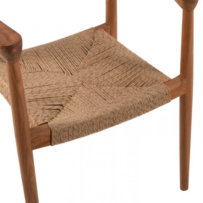 ΠΟΛΥΘΡΟΝΑ ΑΠΟ ΞΥΛΟ ΤΕΑΚ ΚΑΙ ΣΥΝΘΕΤΙΚΟ ΣΧΟΙΝΙ HM9389.01 59,5x56x76,5 εκ.