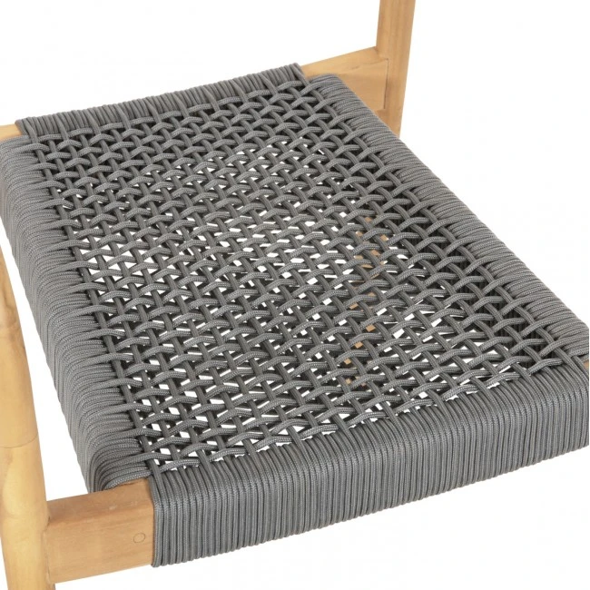 ΠΟΛΥΘΡΟΝΑ OSLO HM9636.08 ΞΥΛΟ TEAK ΦΥΣΙΚΟ & ΓΚΡΙ ΣΧΟΙΝΙ 55x54x80Yεκ.