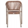 ΠΟΛΥΘΡΟΝΑ ΑΛΟΥΜΙΝΙΟΥ LUCCI HM6266.02 MOKA ΣΚΕΛΕΤΟΣ-P.E.RATTAN ΦΥΣΙΚΟ 58x56x79Υεκ