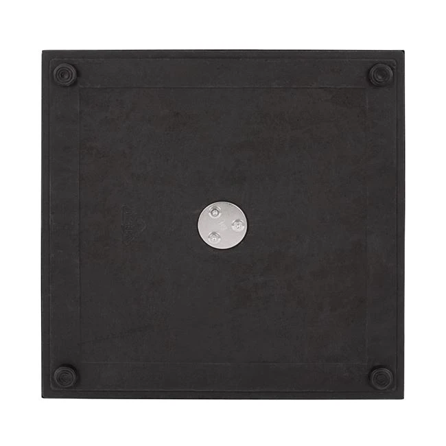 ΒΑΣΗ BAR ΜΕΤΑΛΛΙΚΗ ΜΑΥΡΗ ΜΑΤ 45Χ45Χ108εκ. ΜΕ ΡΕΓΟΥΛΑΤΟΡΟΥΣ HM439