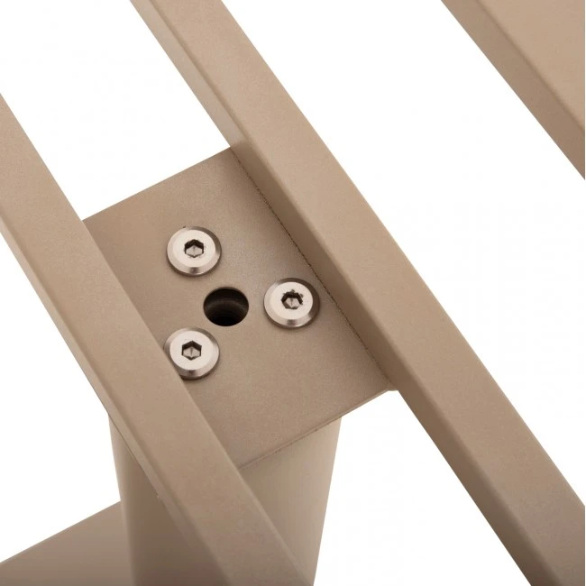 ΒΑΣΗ ΤΡΑΠΕΖΙΟΥ ΜΕΤΑΛΛΙΚΗ ΔΙΠΛΗ HM435.25 ΚΑΠΟΥΤΣΙΝΟ ΜΑΤ ΜΕ ΡΕΓΟΥΛΑΤΟΡΟΥΣ 80Χ40Χ72Υεκ.