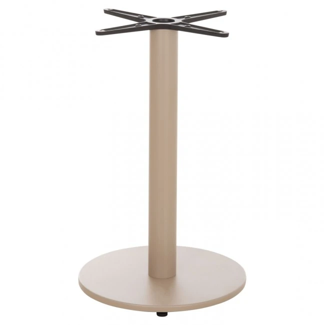 ΒΑΣΗ ΤΡΑΠΕΖΙΟΥ ΑΛΟΥΜΙΝΙΟΥ ΣΤΡΟΓΓΥΛΗ ΚΑΠΟΥΤΣΙΝΟ HM476.25 ΣΤΑΥΡΟΣ 48Χ48εκ Φ45Χ72Υεκ.