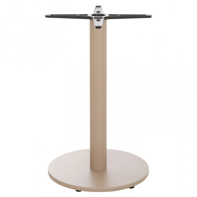 ΒΑΣΗ ΤΡΑΠΕΖΙΟΥ ΑΛΟΥΜΙΝΙΟΥ ΣΤΡΟΓΓΥΛΗ ΚΑΠΟΥΤΣΙΝΟ HM476.25 ΣΤΑΥΡΟΣ 48Χ48εκ Φ45Χ72Υεκ.