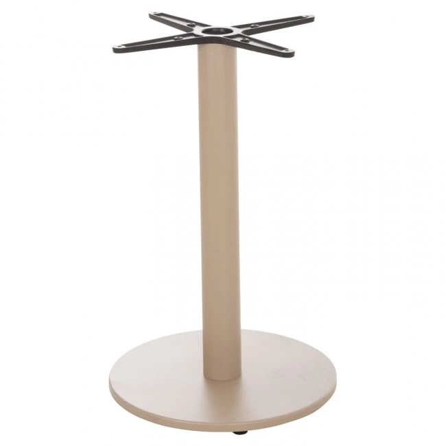 ΒΑΣΗ ΤΡΑΠΕΖΙΟΥ ΑΛΟΥΜΙΝΙΟΥ ΣΤΡΟΓΓΥΛΗ ΚΑΠΟΥΤΣΙΝΟ HM476.25 ΣΤΑΥΡΟΣ 48Χ48εκ Φ45Χ72Υεκ.