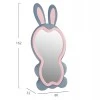 ΠΑΙΔΙΚΟΣ ΚΑΘΡΕΦΤΗΣ ΔΑΠΕΔΟΥ BUNNY HM4489.02 MDF ΡΟΖ & ΜΠΛΕ-ΜΑΥΡΟ STAND 80x162Υεκ.