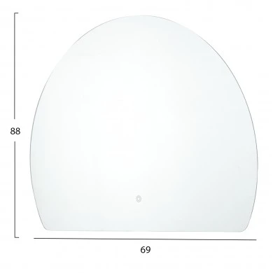 ΚΑΘΡΕΠΤΗΣ TOIXOY ΣΕΙΡΑ TORCH HM4491 ΧΩΡΙΣ ΠΛΑΙΣΙΟ-LED ΟΠΙΣΘΙΟΣ ΦΩΤΙΣΜΟΣ 89x69Υεκ.