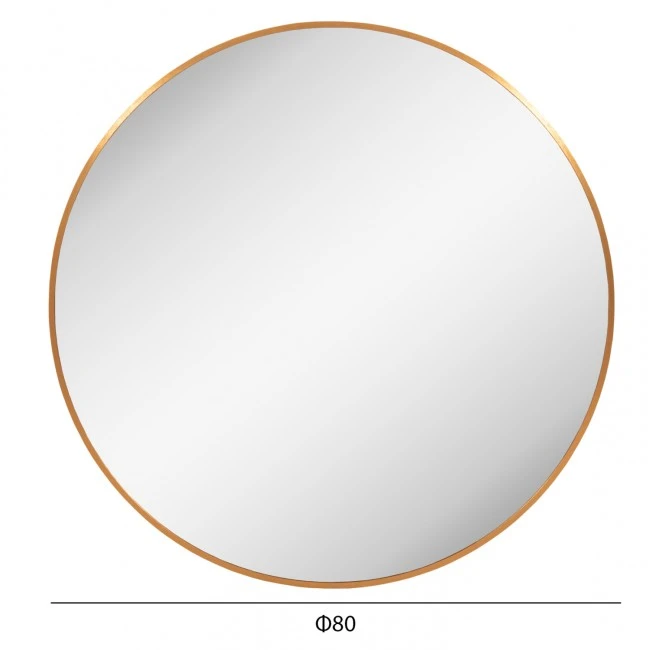 ΚΑΘΡΕΠΤΗΣ ΤΟΙΧΟΥ ΣΕΙΡΑ ARCHER HM4498.30 ΠΛΑΙΣΙΟ ΣΤΡΟΓΓΥΛΟ ΑΛΟΥΜΙΝΙΟΥ ΧΡΥΣΟ Φ80εκ