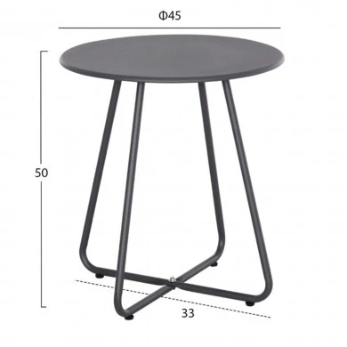 ΣΕΤ LOUNGE 3TMX ΕΞ.ΧΩΡΟΥ PONY HM21193 ΜΕΤΑΛΛΟ ΣΕ ΓΚΡΙ--ΣΥΝΘ.RATTAN ΣΕ ΛΕΥΚΟ-ΜΑΥΡΟ