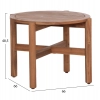 LOUNGE ΣΕΤ SANJI HM21214 ΤΡΑΠΕΖΙ & 2 ΠΟΛΥΘΡΟΝΕΣ--ΞΥΛΟ ΑΚΑΚΙΑΣ-ΑΛΟΥΜΙΝΙΟ-ΣΧΟΙΝΙ