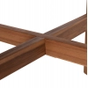 LOUNGE ΣΕΤ SANJI HM21214 ΤΡΑΠΕΖΙ & 2 ΠΟΛΥΘΡΟΝΕΣ--ΞΥΛΟ ΑΚΑΚΙΑΣ-ΑΛΟΥΜΙΝΙΟ-ΣΧΟΙΝΙ