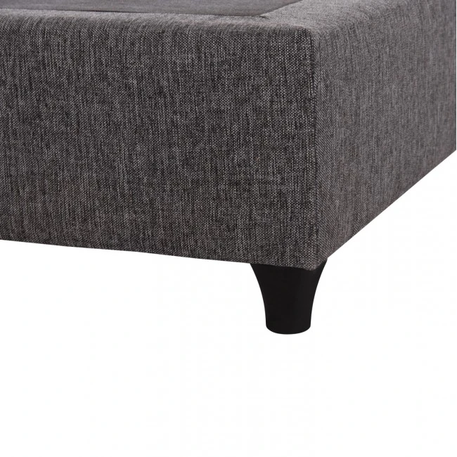 ΥΠΟΣΤΡΩΜΑ/ΚΡΕΒΑΤΙ KING-SIZE SIGGY HM21218 ΓΚΡΙ ΥΦΑΣΜΑ--ΓΙΑ 180x200εκ.