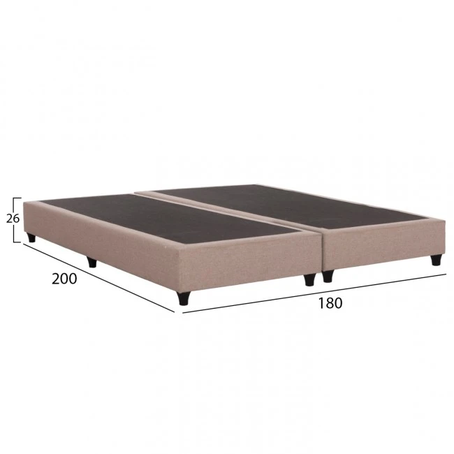 ΥΠΟΣΤΡΩΜΑ/ΚΡΕΒΑΤΙ KING-SIZE SIGGY HM21218.01 ΜΠΕΖ ΥΦΑΣΜΑ--ΓΙΑ 180x200εκ.