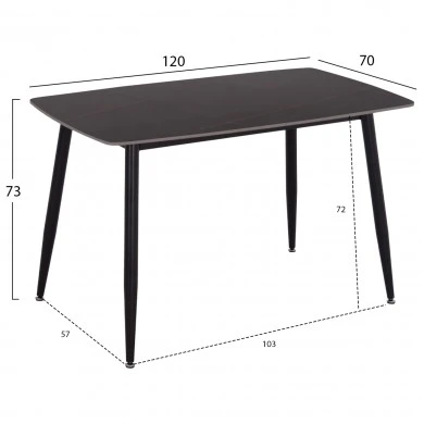 ΣΕΤ ΤΡΑΠΕΖΑΡΙΑΣ 5ΤΜΧ RAVEN HM21265.02 ΚΕΡΑΜΙΚΟ TOP ΜΑΥΡΟ ΜΑΡΜΑΡΟ--ΒΕΛΟΥΔΟ ΚΥΠΑΡΙΣΣΙ