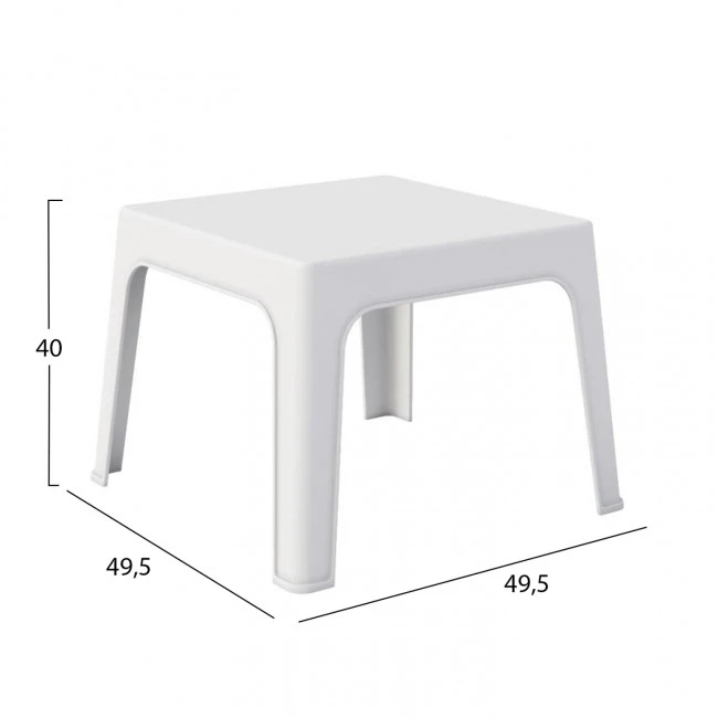 ΣΕΤ 3ΤΜΧ ΠΟΛΥΠΡΟΠΥΛΕΝΙΟΥ SLEEK HM21267.01 ΤΡΑΠΕΖΑΚΙ & 2 ΠΟΛΥΘΡΟΝΕΣ-ΛΕΥΚΟ