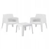ΣΕΤ LOUNGE 3ΤΜΧ SLEEK HM21274.01 ΛΕΥΚΟ ΠΟΛΥΠΡΟΠΥΛΕΝΙΟ