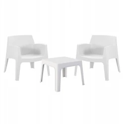 ΣΕΤ LOUNGE 3ΤΜΧ SLEEK HM21274.01 ΛΕΥΚΟ ΠΟΛΥΠΡΟΠΥΛΕΝΙΟ