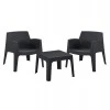 ΣΕΤ LOUNGE 3ΤΜΧ SLEEK HM21274.02 ΜΑΥΡΟ ΠΟΛΥΠΡΟΠΥΛΕΝΙΟ
