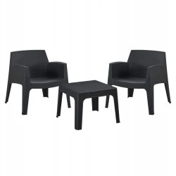 ΣΕΤ LOUNGE 3ΤΜΧ SLEEK HM21274.02 ΜΑΥΡΟ ΠΟΛΥΠΡΟΠΥΛΕΝΙΟ