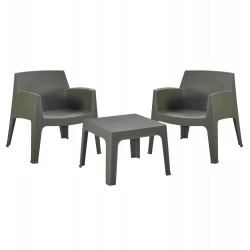 ΣΕΤ LOUNGE 3ΤΜΧ SLEEK HM21274.05 DARK OLIVE GREEN ΠΟΛΥΠΡΟΠΥΛΕΝΙΟ