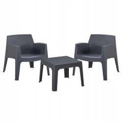 ΣΕΤ LOUNGE 3ΤΜΧ SLEEK HM21274.10 ΓΚΡΙ ΠΟΛΥΠΡΟΠΥΛΕΝΙΟ