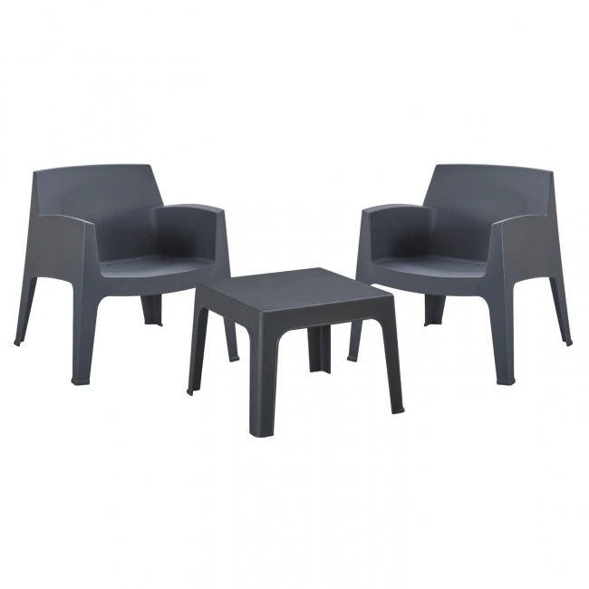 ΣΕΤ LOUNGE 3ΤΜΧ SLEEK HM21274.10 ΓΚΡΙ ΠΟΛΥΠΡΟΠΥΛΕΝΙΟ