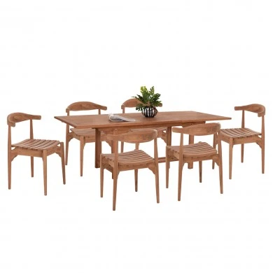 ΣΕΤ ΤΡΑΠΕΖΑΡΙΑΣ DONNY HM21292 ΤΡΑΠΕΖΙ ΕΠΕΚΤΕΙΝΟΜΕΝΟ & 6 ΠΟΛΥΘΡΟΝΕΣ--ΤΕΑΚ